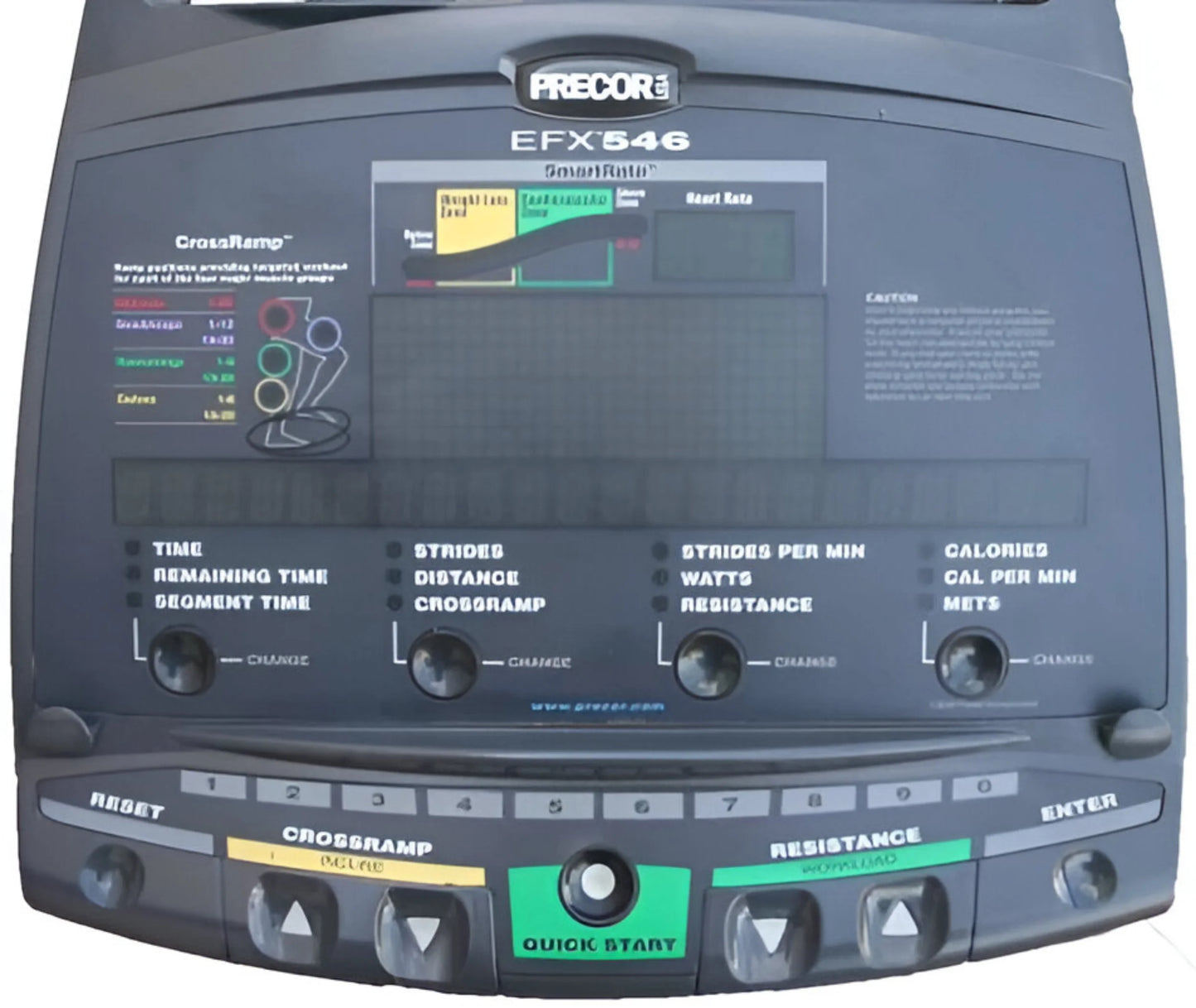 Precor EFX 546 HR Version 3 Cordless Elliptical (Remanufactured) Image 2