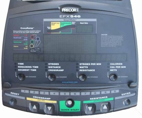 Precor EFX 546 HR Version 3 Cordless Elliptical (Remanufactured)