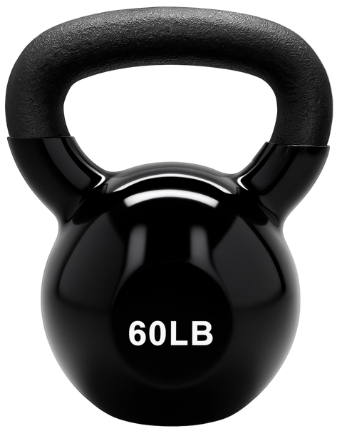 French Fitness Vinyl Kettlebell 60 lbs (New)