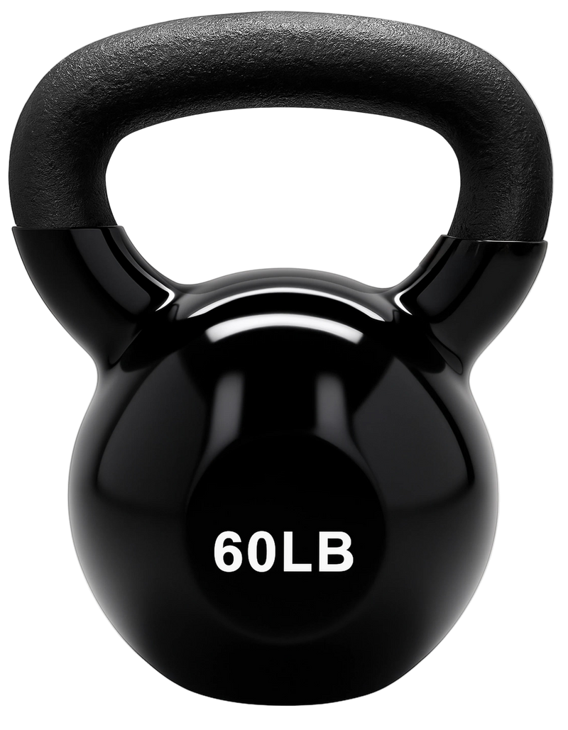 French Fitness Vinyl Kettlebell 60 lbs (New)
