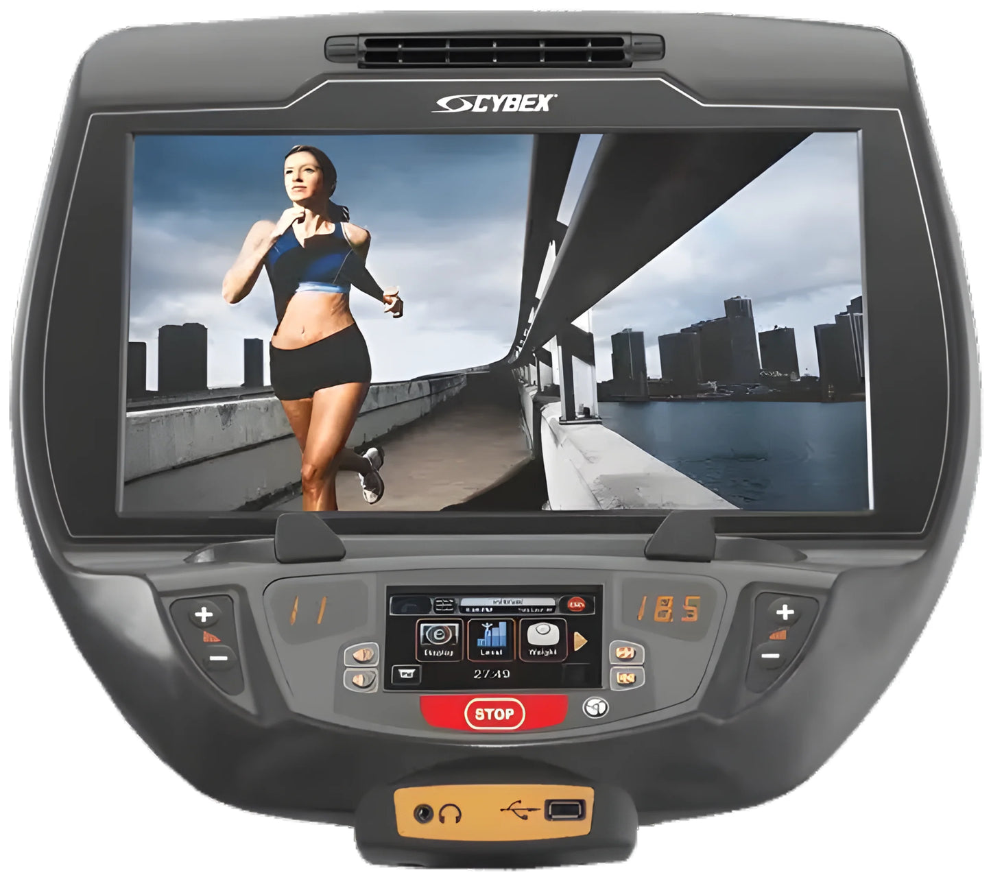 Cybex 770R Recumbent Bike w/E3 Console (Remanufactured) - Close Up Console View