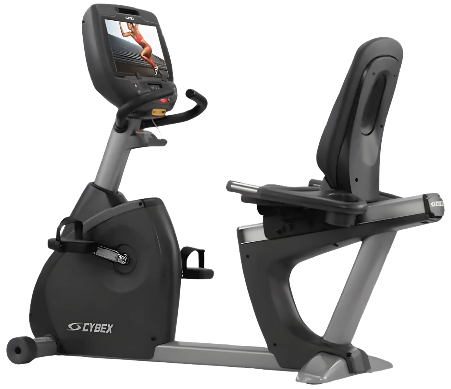 Cybex 770R Recumbent Bike w/E3 Console (Remanufactured) - Angled View