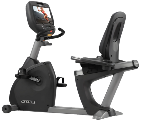 Cybex 770R Recumbent Bike w/E3 Console (Remanufactured) - Angled View