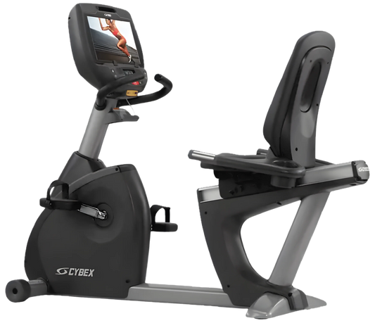 Cybex 770R Recumbent Bike w/E3 Console (Remanufactured) - Angled View