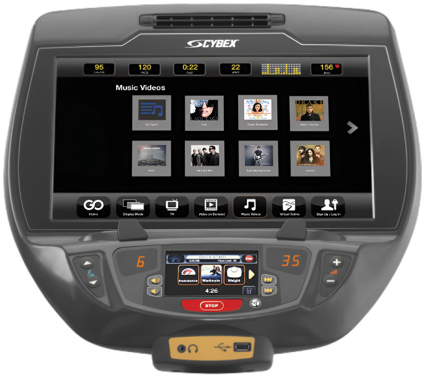 Cybex 771a Arc Trainer (Remanufactured) - Close Up Console View