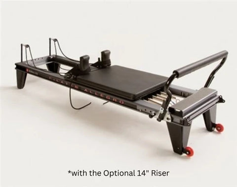 Balanced Body Allegro Pilates Reformer (Remanufactured) - Angled View with Riser