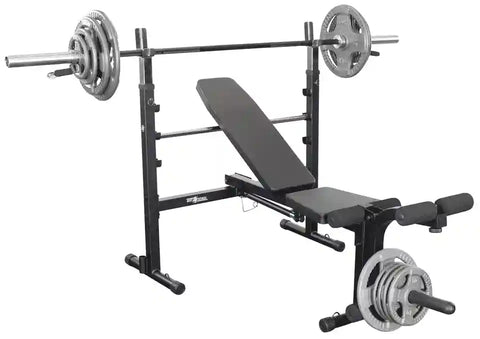 Body-Solid BFOB10B Best Fitness Olympic Bench w/ Leg Developer (New) Image 3