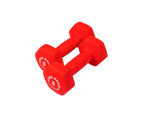 Body Solid BSTND6 Neoprene Dumbbell- 6 lbs. Red (New)