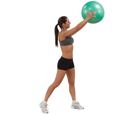 Body Solid BSTSB45 Exercise Ball 45cm Green (New) Image 3