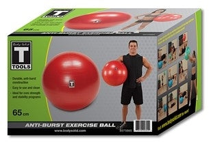 Body Solid BSTSB65 Exercise Ball 65cm Red (New) Image 7