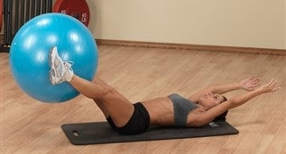 Body Solid BSTSB75 Exercise Ball 75cm Blue (New)