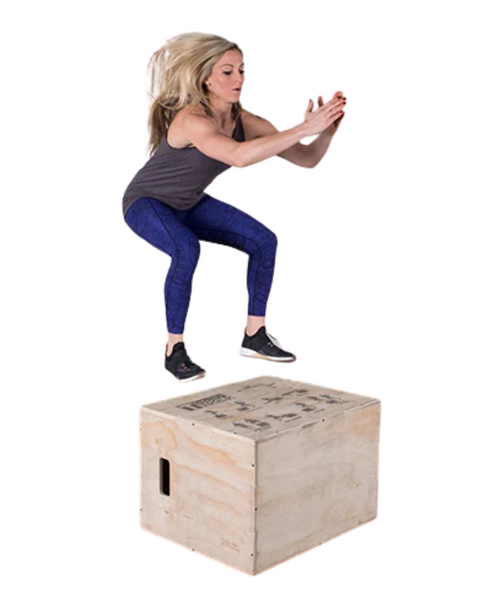 Body-Solid BSTWPBOX Tools 3-in-1 Wooden Plyo Box (New)