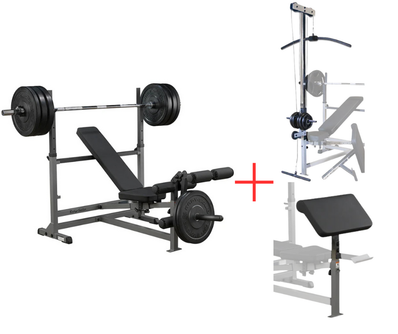 Body-Solid GDIB46LP4 Powercenter Combo Bench Package (New)