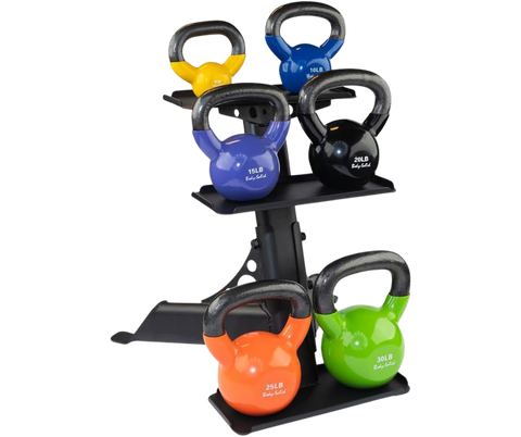 Body Solid GDKR50B 3-Tier Kettlebell Rack (New)