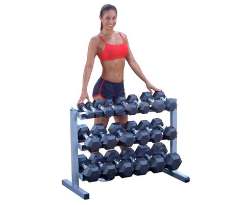 Body Solid GDR363 3 Tier Dumbbell Rack (New)