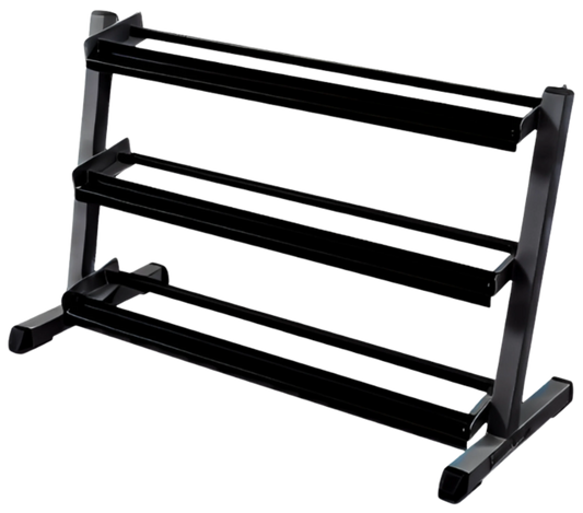 Body Solid GDR48B 3 Tier Horizontal 48" Dumbbell Rack (New)
