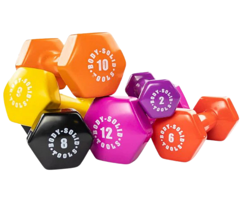 Body Solid GDR500-NEOPACK Neoprene Dumbbell Package (New)
