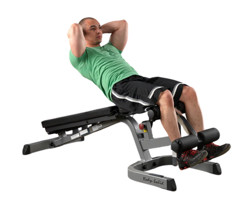 Body-Solid GFID71 Heavy Duty Flat Incline Decline Bench (New)