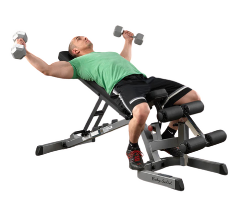 Body-Solid GFID71 Heavy Duty Flat Incline Decline Bench (New)