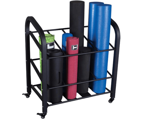Body-Solid GYR500 Foam Roller / Yoga Mat Storage Cart Rack (New) Image 2
