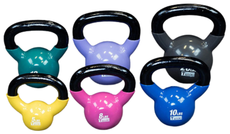 Body Solid KBVS70 Vinyl Coated Kettlebell Set 5-20 lb. (New)