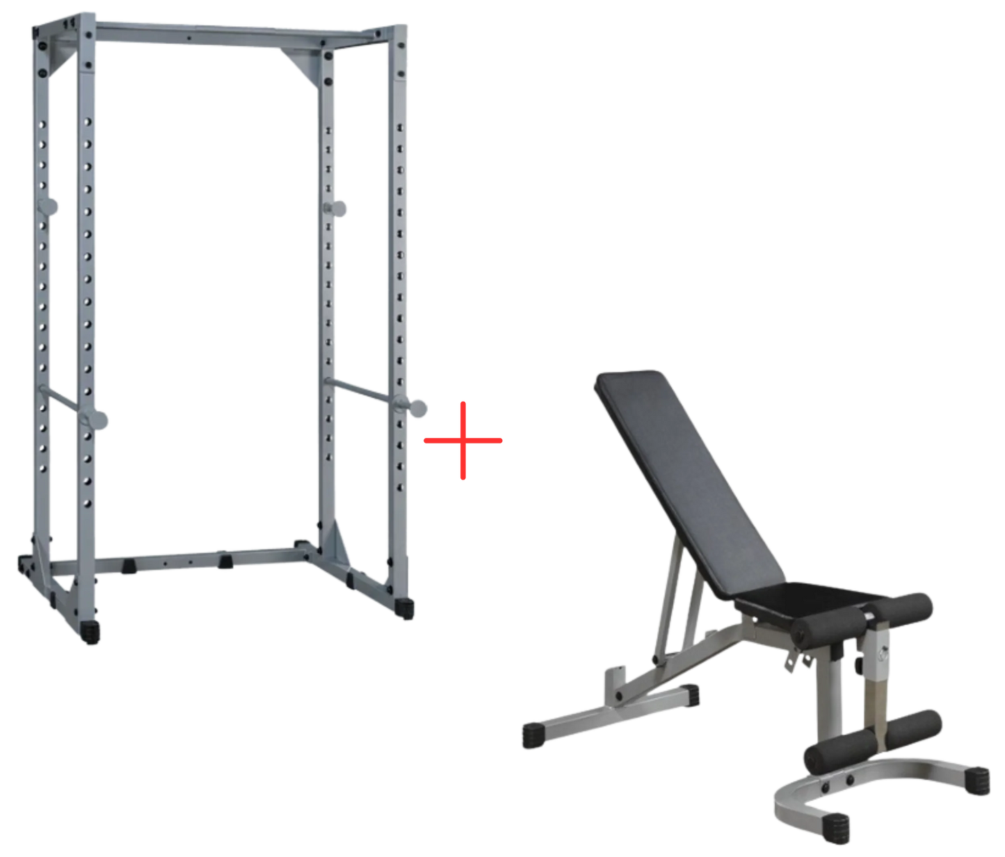 Body-Solid PPR200XP4 Powerline Power Rack w/Flat Incline Decline Bench (New)