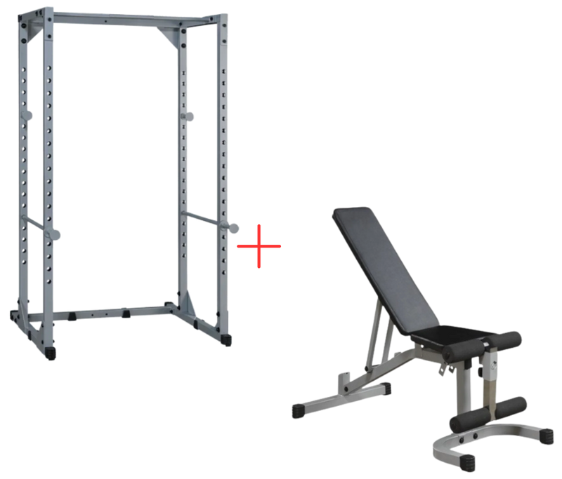 Body-Solid PPR200XP4 Powerline Power Rack w/Flat Incline Decline Bench (New)
