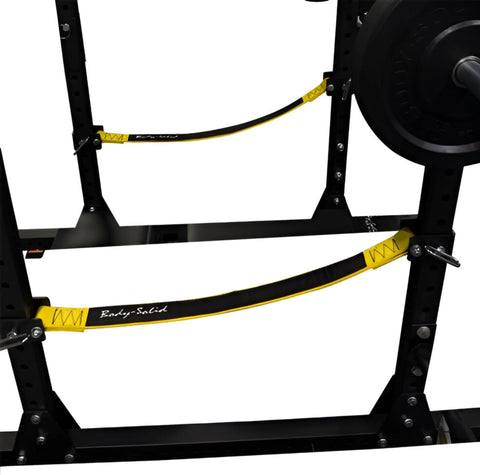 Body-Solid SPR1000SSBackP4 Extended Power Rack Package w/Power Rack Strap Safeties (New)