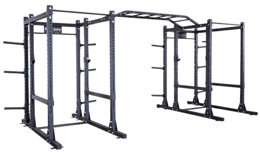 Body-Solid SPR1000SSDBBack Extended Double Power Rack Package w/Power Rack Strap Safeties (New)