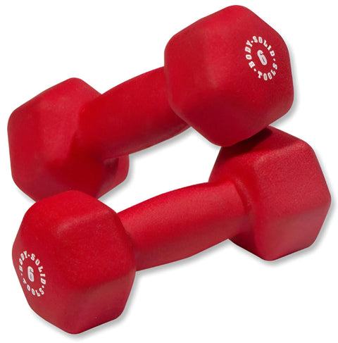 Body-Solid BSTNDS110 Neoprene Dumbbell 1-10 lbs. Set (New)