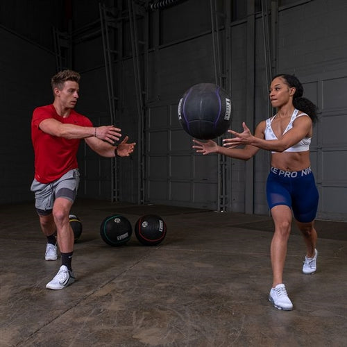 Body-Solid BSTHRB70 70 lbs. Heavy Rubber Ball - Gray (New) Image 8