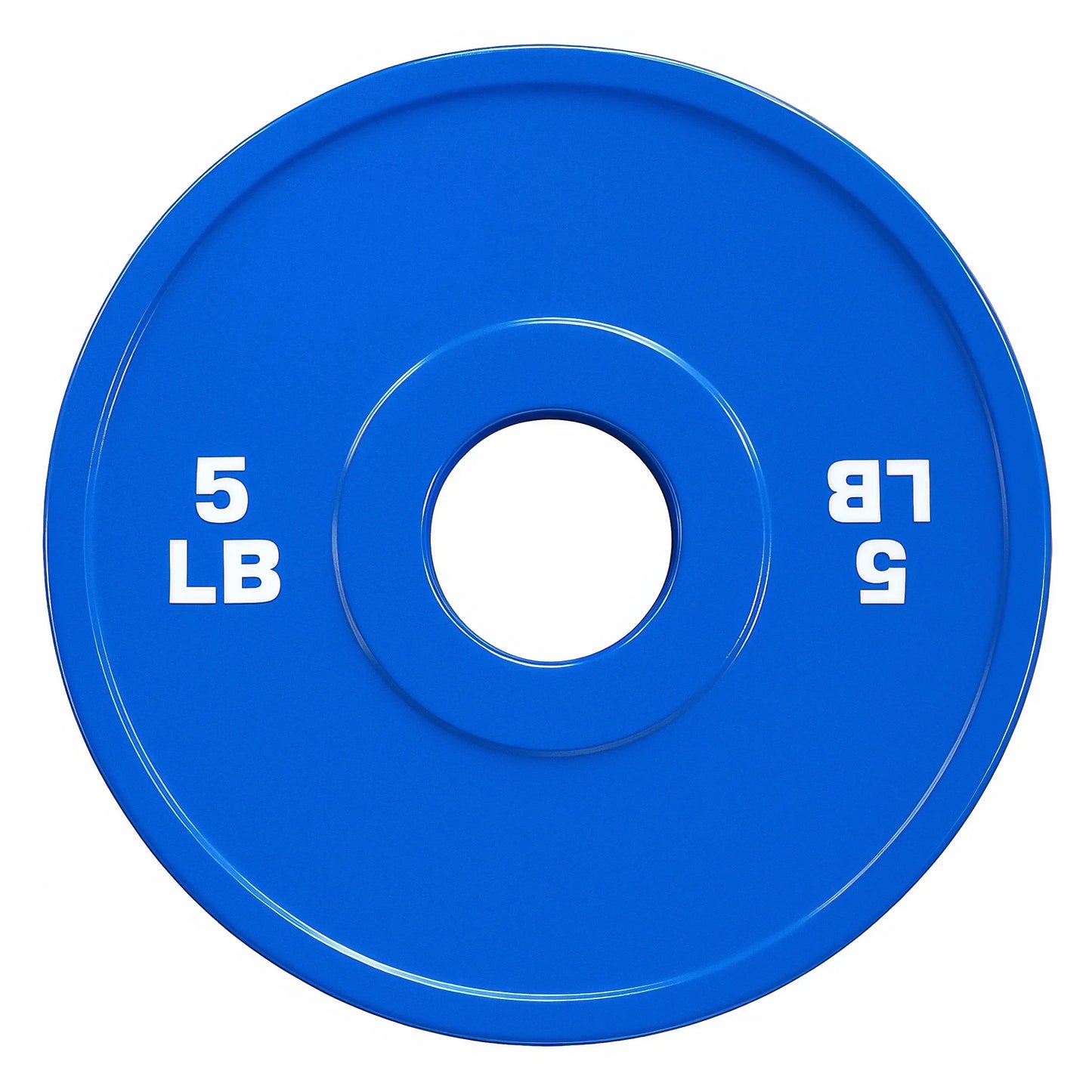 French Fitness Olympic Colored Bumper Plate 5 lbs - Blank (New) Image 2
