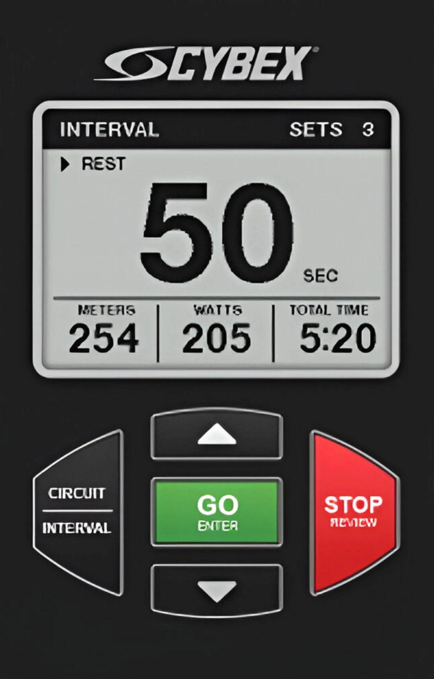 Cybex SPARC Trainer 50A1 Elliptical (Remanufactured) - Close Up Console View