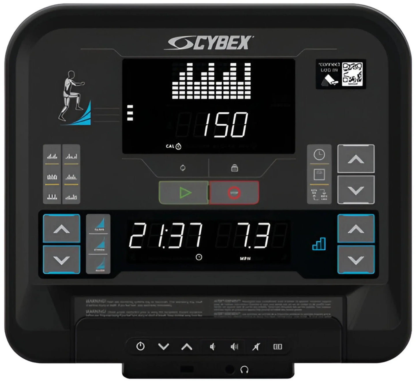 Cybex R Series Lower Body Arc Trainer w/50L Console (Remanufactured) - Close Up Console View