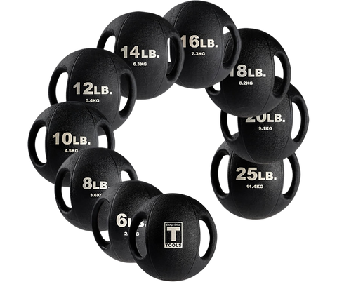 Body Solid BSTDMB12 Dual-Grip Medicine Ball - 12 lbs. (New)