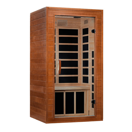 GoldenDesigns DYN-6103-01 Elite Dynamic Avila Elite 1-2-person Ultra Low EMF FAR Infrared Sauna (New) Image