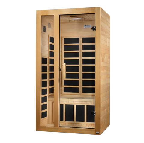 GoldenDesigns DYN-6119-01 Gracia 1-2 Person Low EMF FAR Infrared Sauna (New)