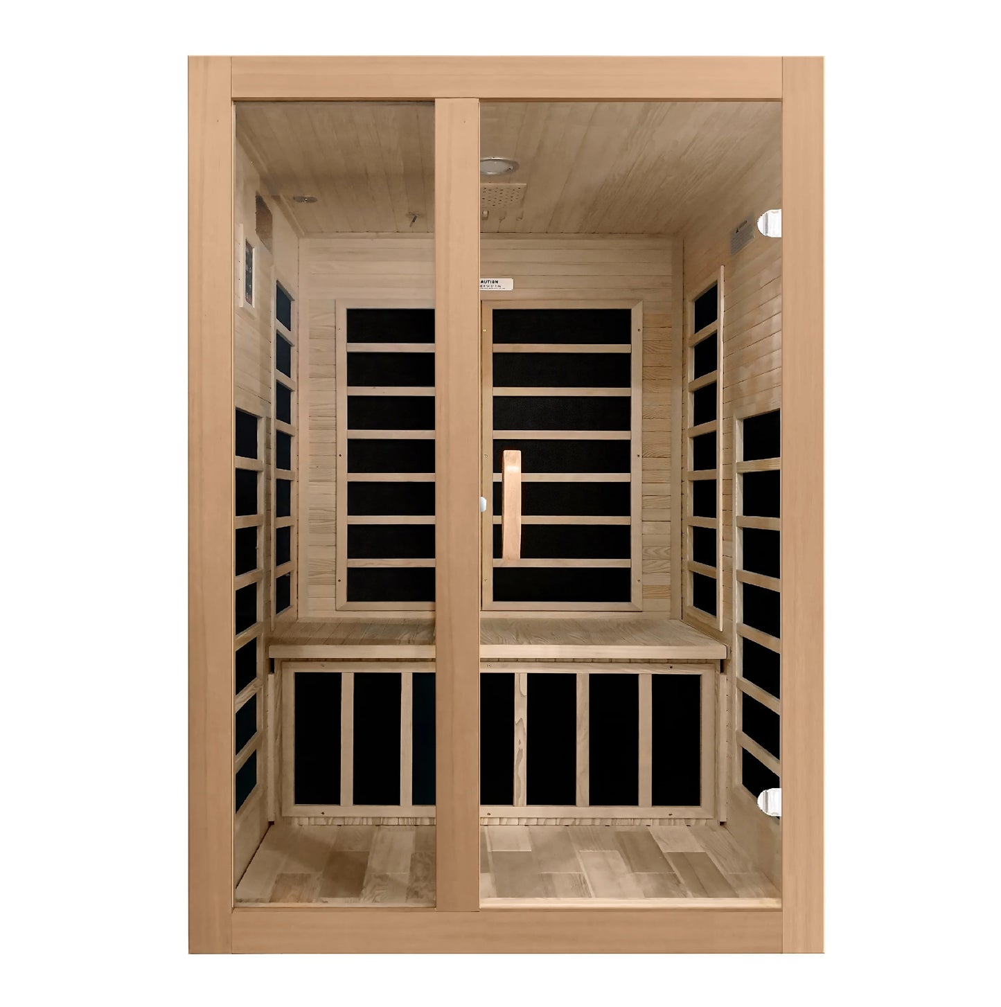 GoldenDesigns DYN-6209-01 Santiago 2 Person Low EMF FAR Infrared Sauna (New) Image 2