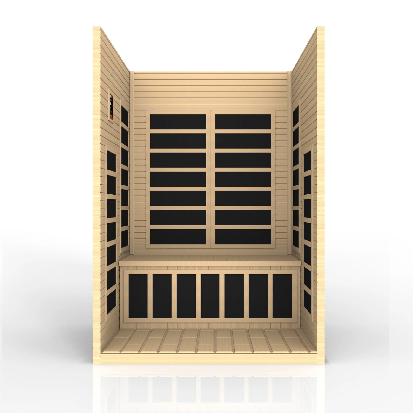 GoldenDesigns DYN-6209-01 Santiago 2 Person Low EMF FAR Infrared Sauna (New) Image 6