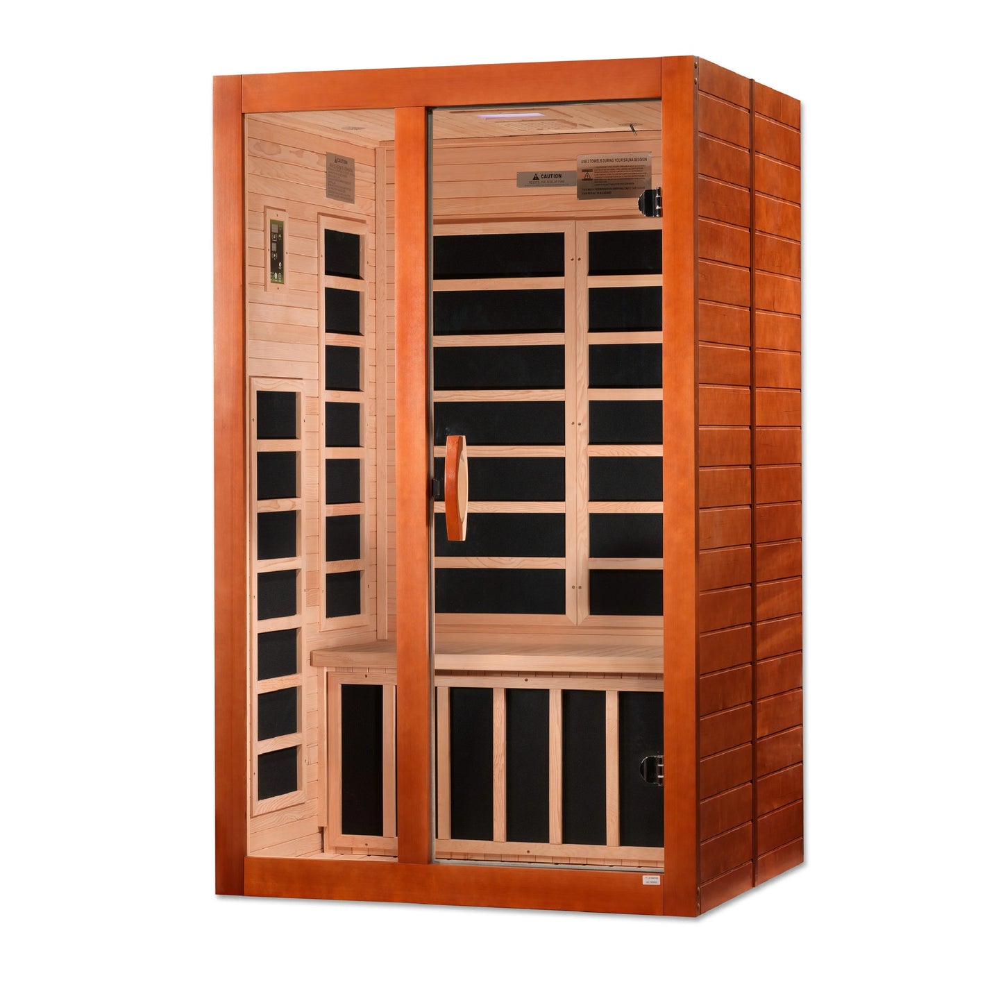 GoldenDesigns DYN-6209-02 Elite Dynamic Santiago Elite 2-person Ultra Low EMF FAR Infrared Sauna (New) Image 3