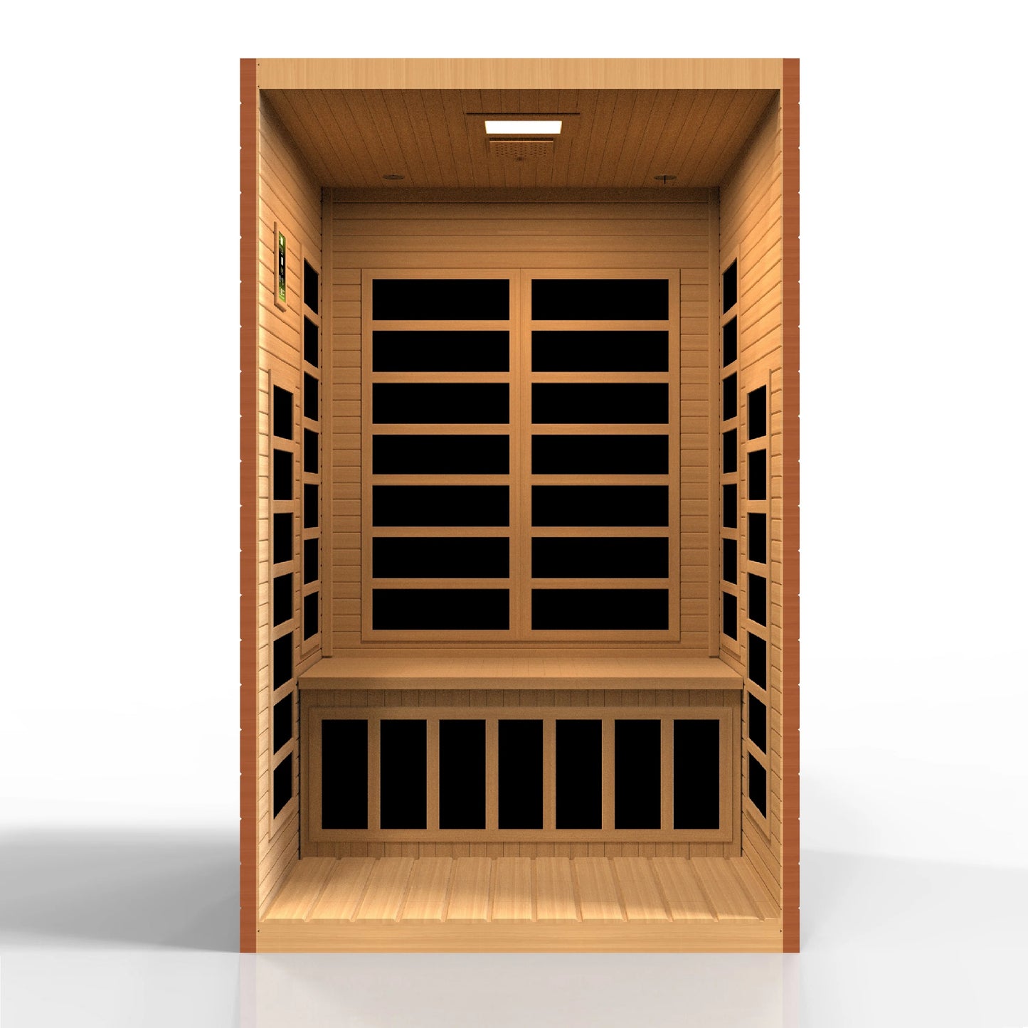 GoldenDesigns DYN-6209-02 Elite Dynamic Santiago Elite 2-person Ultra Low EMF FAR Infrared Sauna (New) Image 4