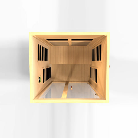GoldenDesigns DYN-6209-02 Elite Dynamic Santiago Elite 2-person Ultra Low EMF FAR Infrared Sauna (New)