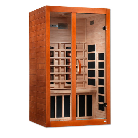 GoldenDesigns DYN-6209-03 FS Dynamic Santiago 2-Person Full Spectrum Near Zero EMF FAR Infrared Sauna (New) Image