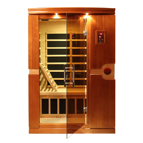 GoldenDesigns DYN-6210-01 Elite Venice Elite 2 Person Ultra Low EMF FAR Infrared Sauna (New)
