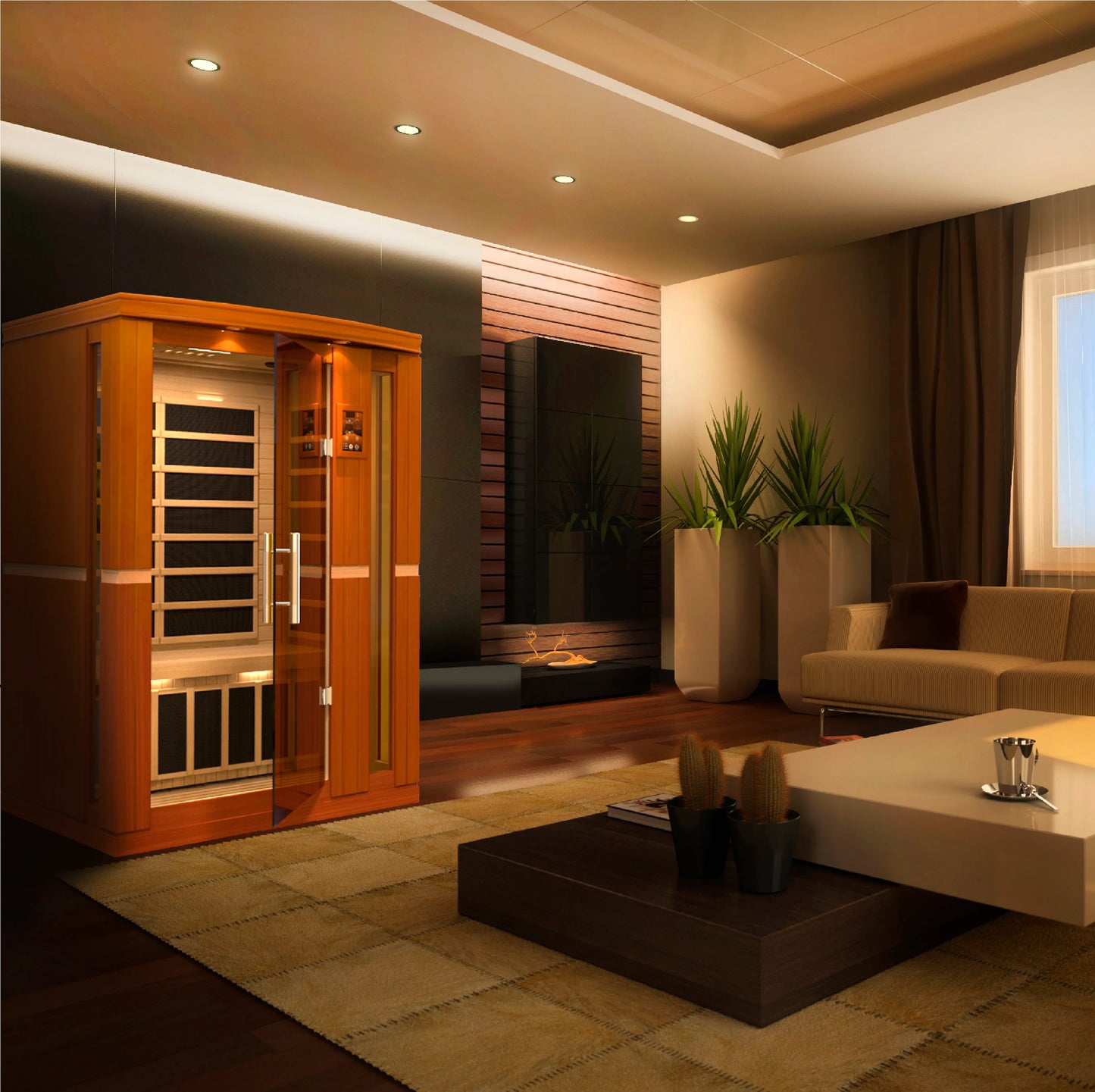 GoldenDesigns DYN-6220-01 Dynamic Low EMF Far Infrared Sauna, Vittoria Edition (New) Image 4