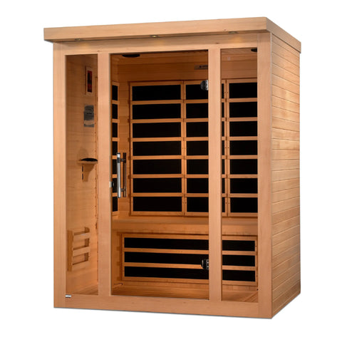 GoldenDesigns DYN-6315-02 Elite Vila 3 Person Ultra Low EMF Far Infrared Sauna (New) Image 3