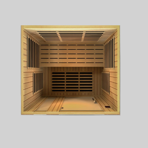 GoldenDesigns DYN-6336-02 Dynamic Lugano Low EMF Far Infrared Sauna (New) Image 5