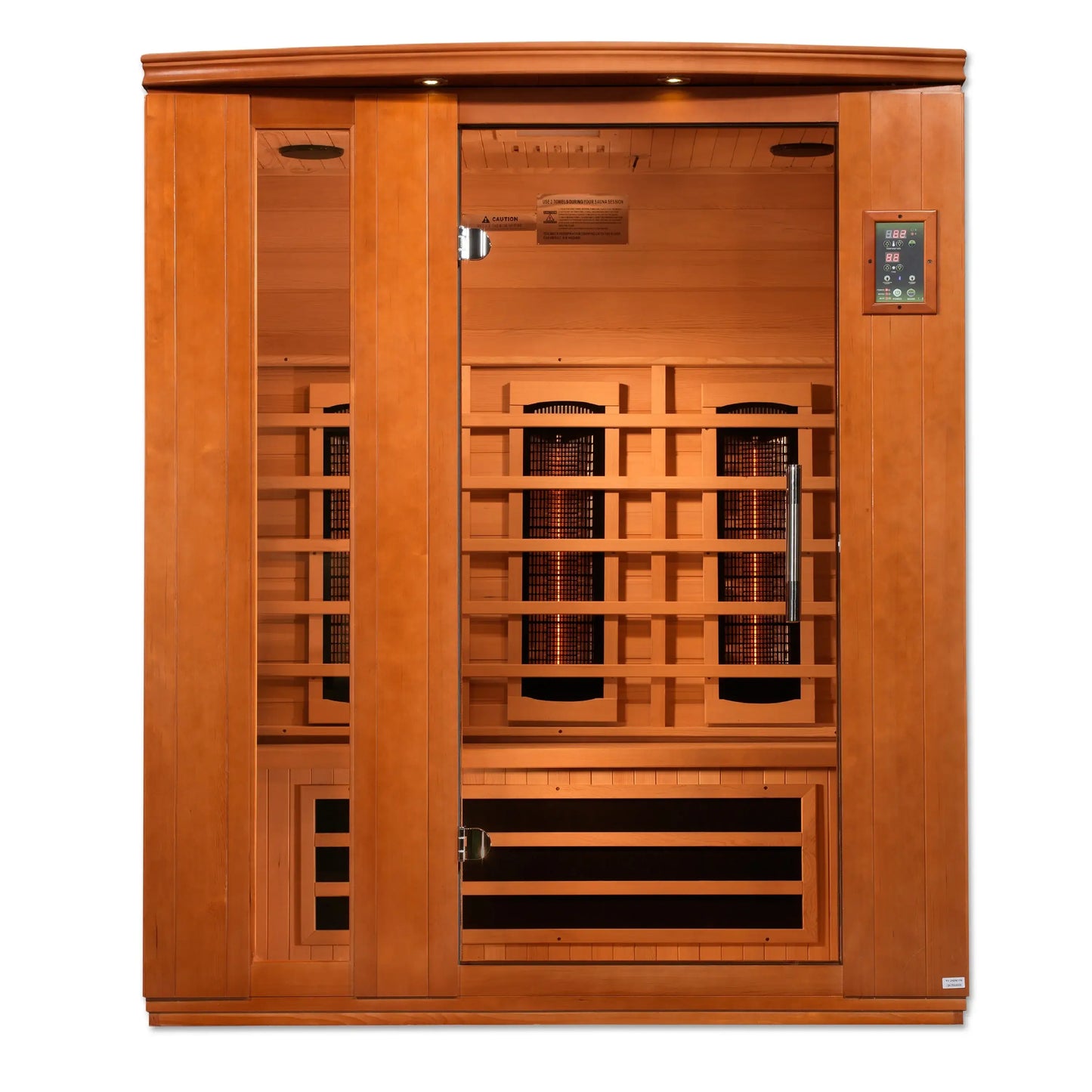 GoldenDesigns DYN-6336-03 FS Dynamic Lugano 3-Person Full Spectrum Near Zero EMF FAR Infrared Sauna (New) Image 2