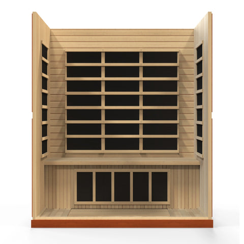 GoldenDesigns DYN-6440-01 Dynamic "Bergamo" Low EMF Far Infrared Sauna (New)