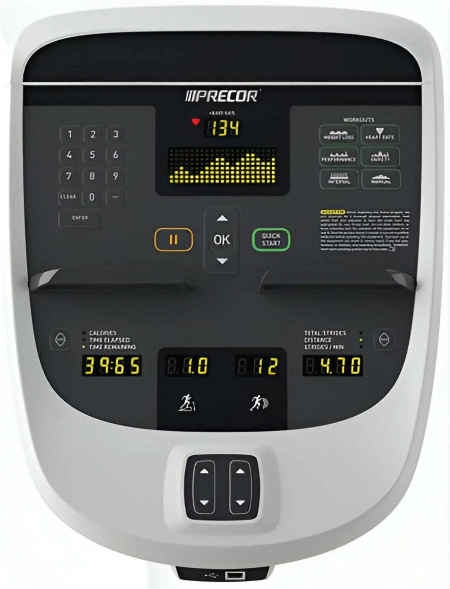 Precor EFX 815 Elliptical Crosstrainer w/p10 Console (Remanufactured) Image 3